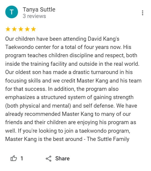 Family 1, David Kang&#039;s Taekwondo Center